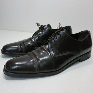 Prada Cap Toe Leather Dress oxfords Men's Footwear Shoes Men's Italy Sz 11